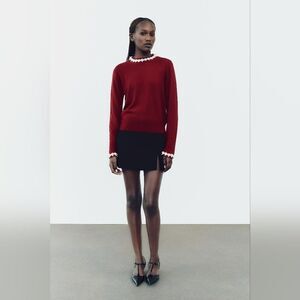 NWT ZARA DARK RED SWEATER